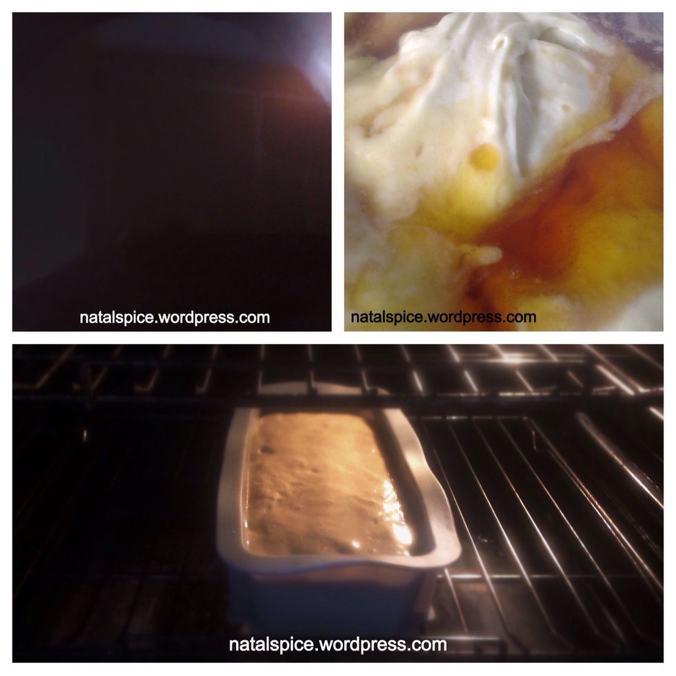 4. In a pan place the water and Teabags, heating just to boiling point. Wait for it to cool. Add 8 tablespoons of the tea to the smooth mixture in the large bowl, along with the golden syrup, and mix.