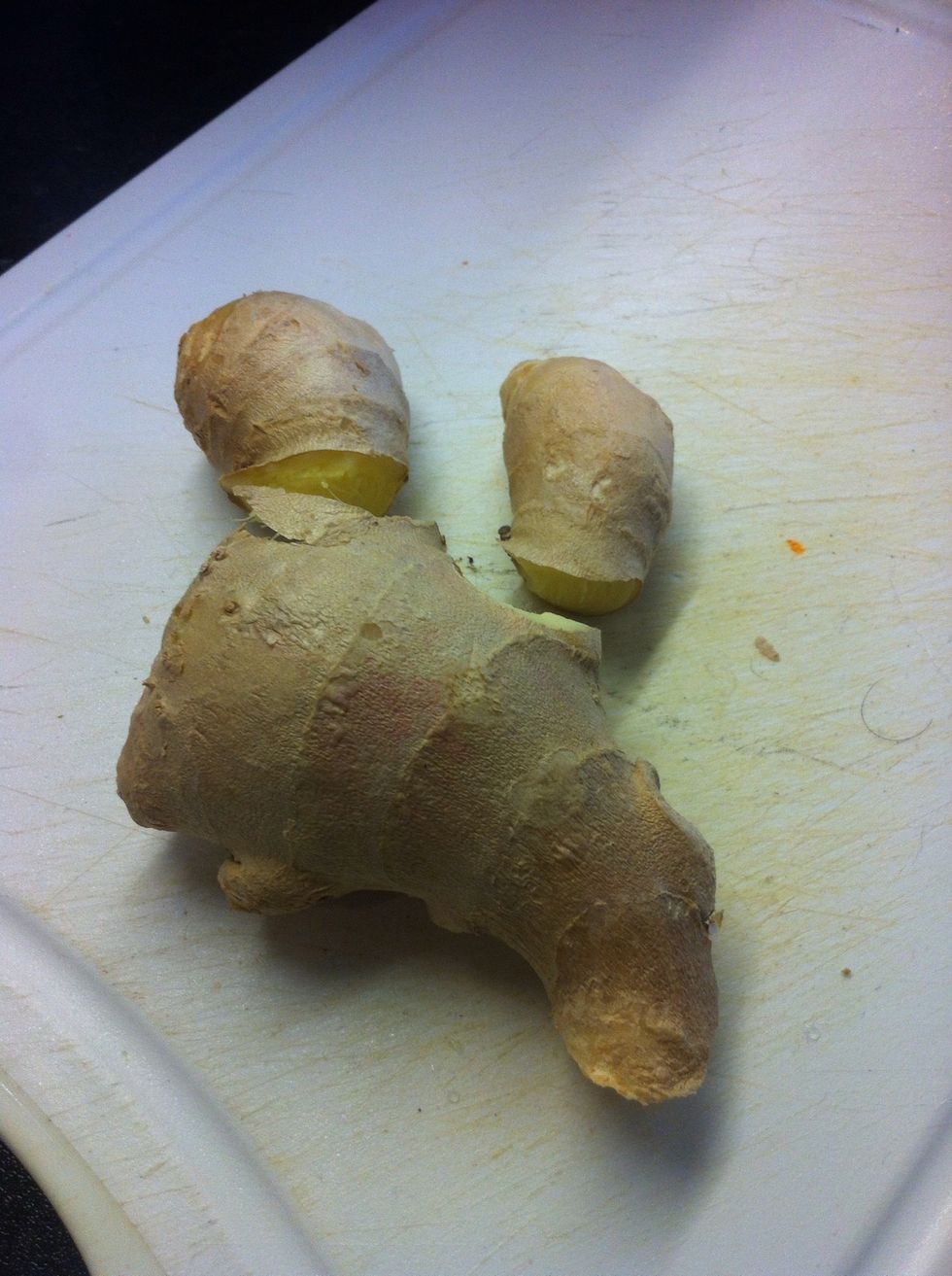 4 inches of ginger