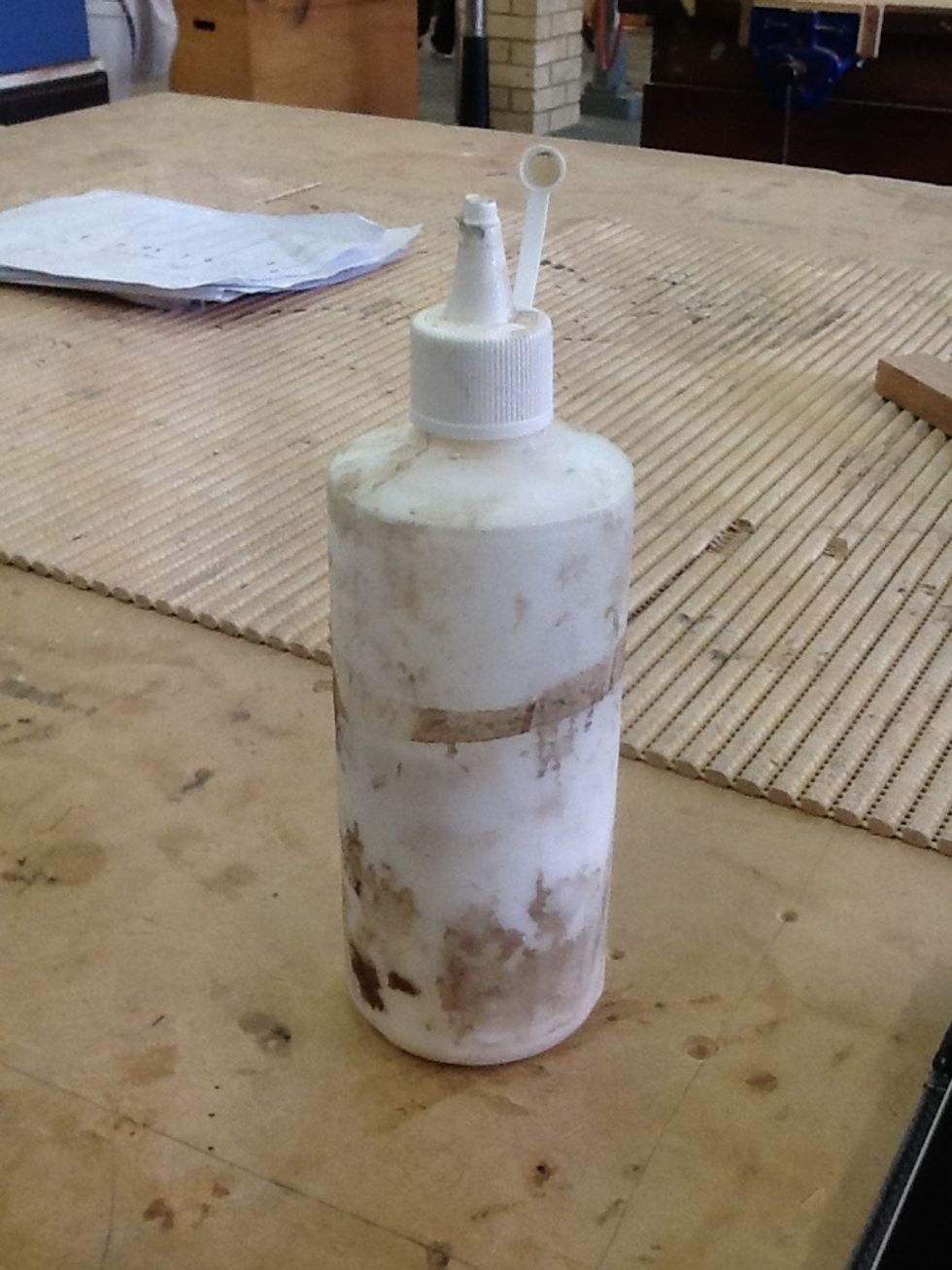 4.Once you have your wood in place glue it together