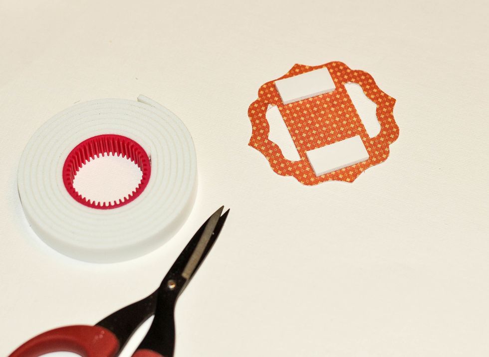 4. Stick the foam adhesive tape