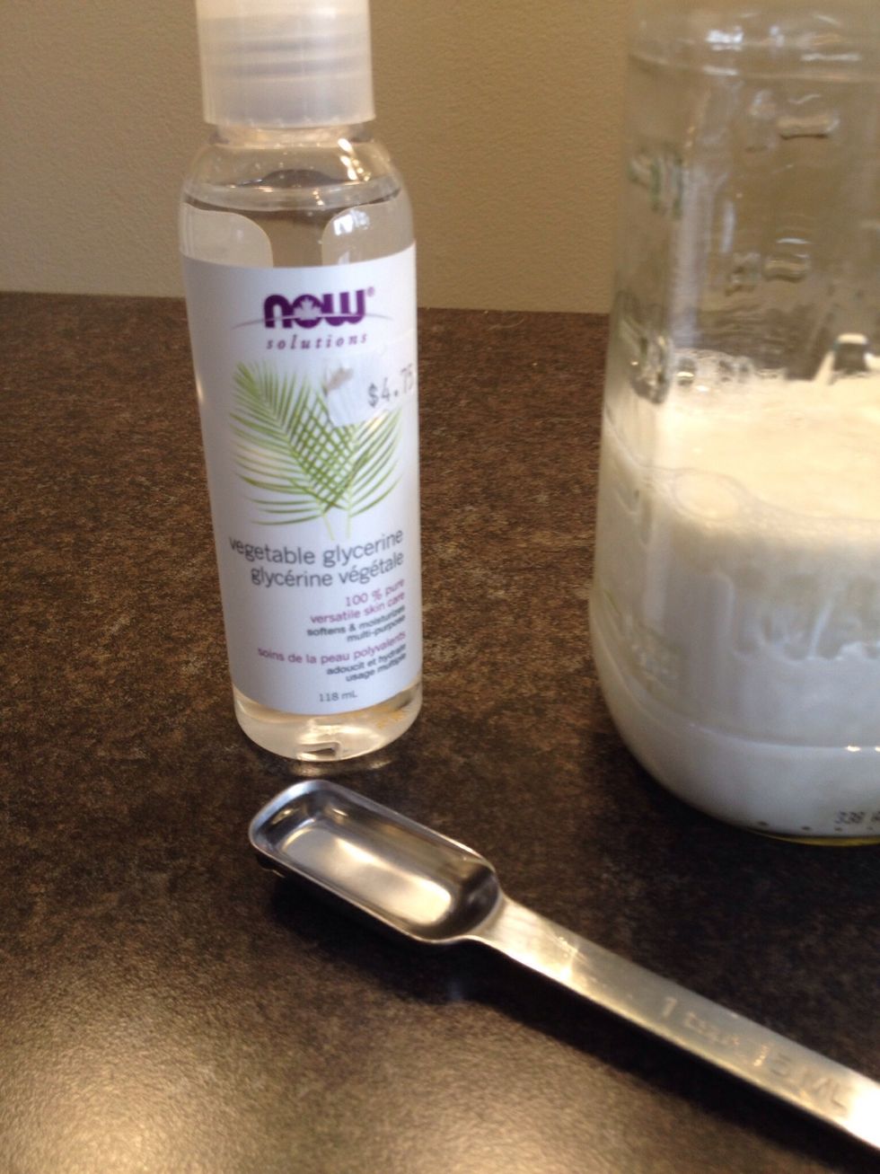 4 teaspoons vegetable glycerin