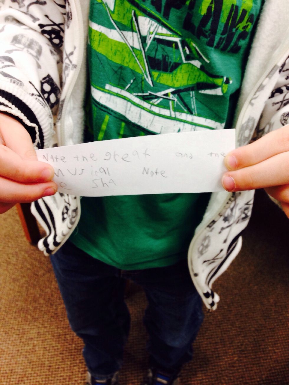 4. Write down the name of the book and the call numbers on a small piece of scrap paper.