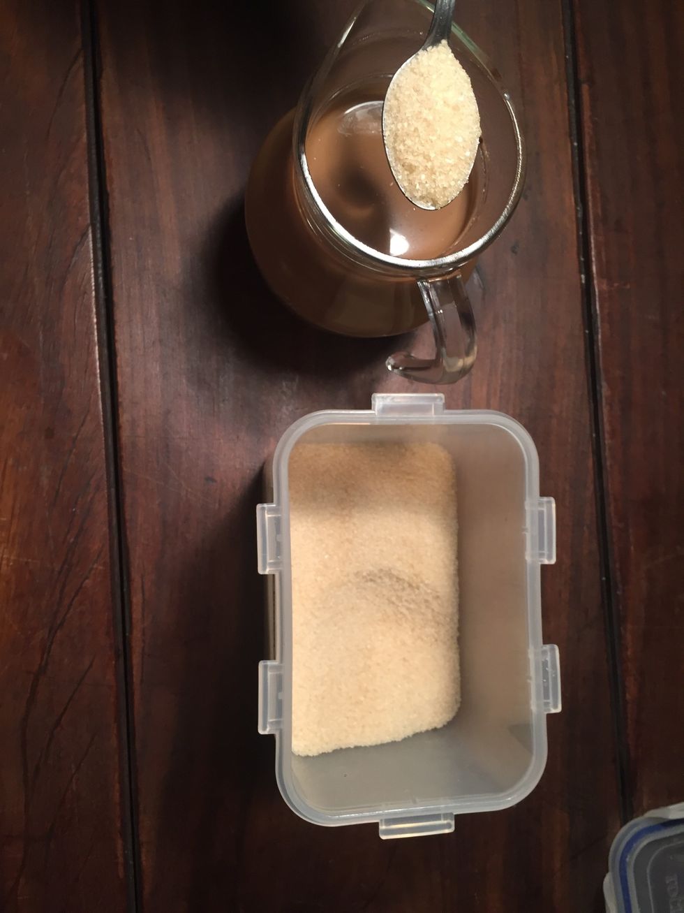 5)Add the sugar according to your taste