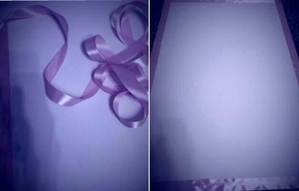 5-Also we put a pink ribbon to decorate the plate ...