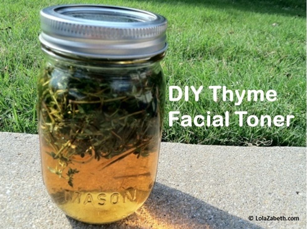 5. Close the lid tight on the jar and store in a dark, cool place. Shake once daily. After 6-8 weeks, strain the thyme from the liquid. Pour 2 oz of the extract into an airtight container.