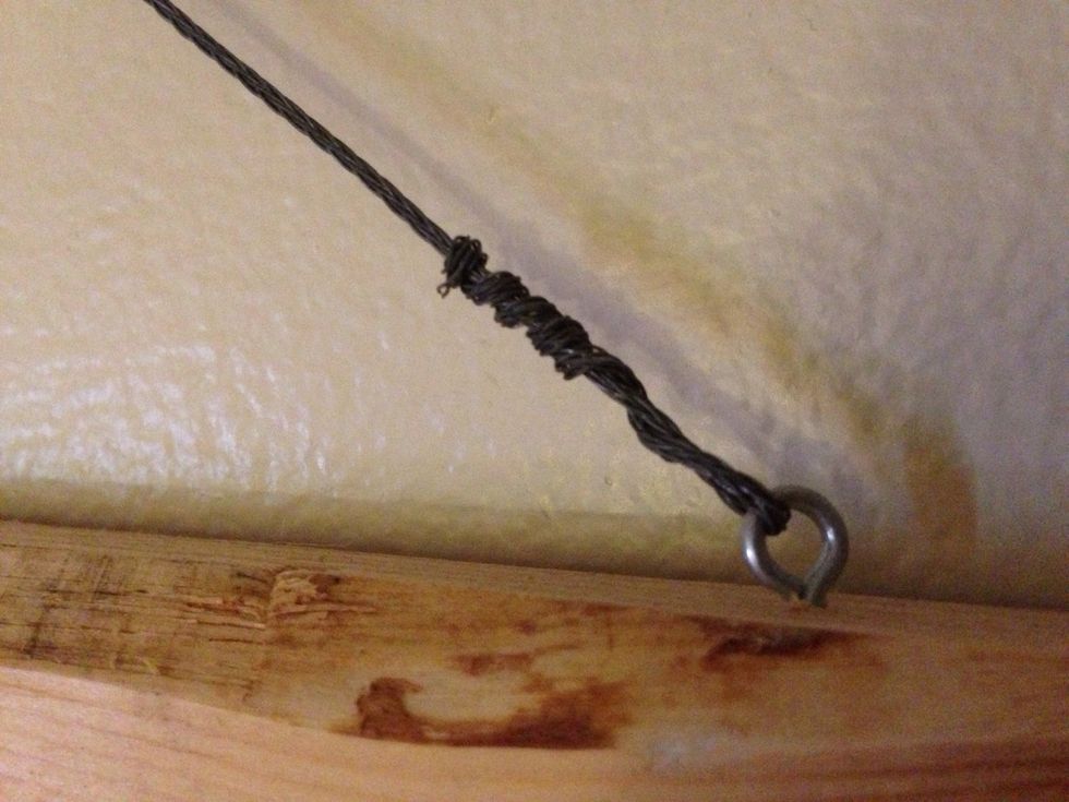 5 or so twists should do it.