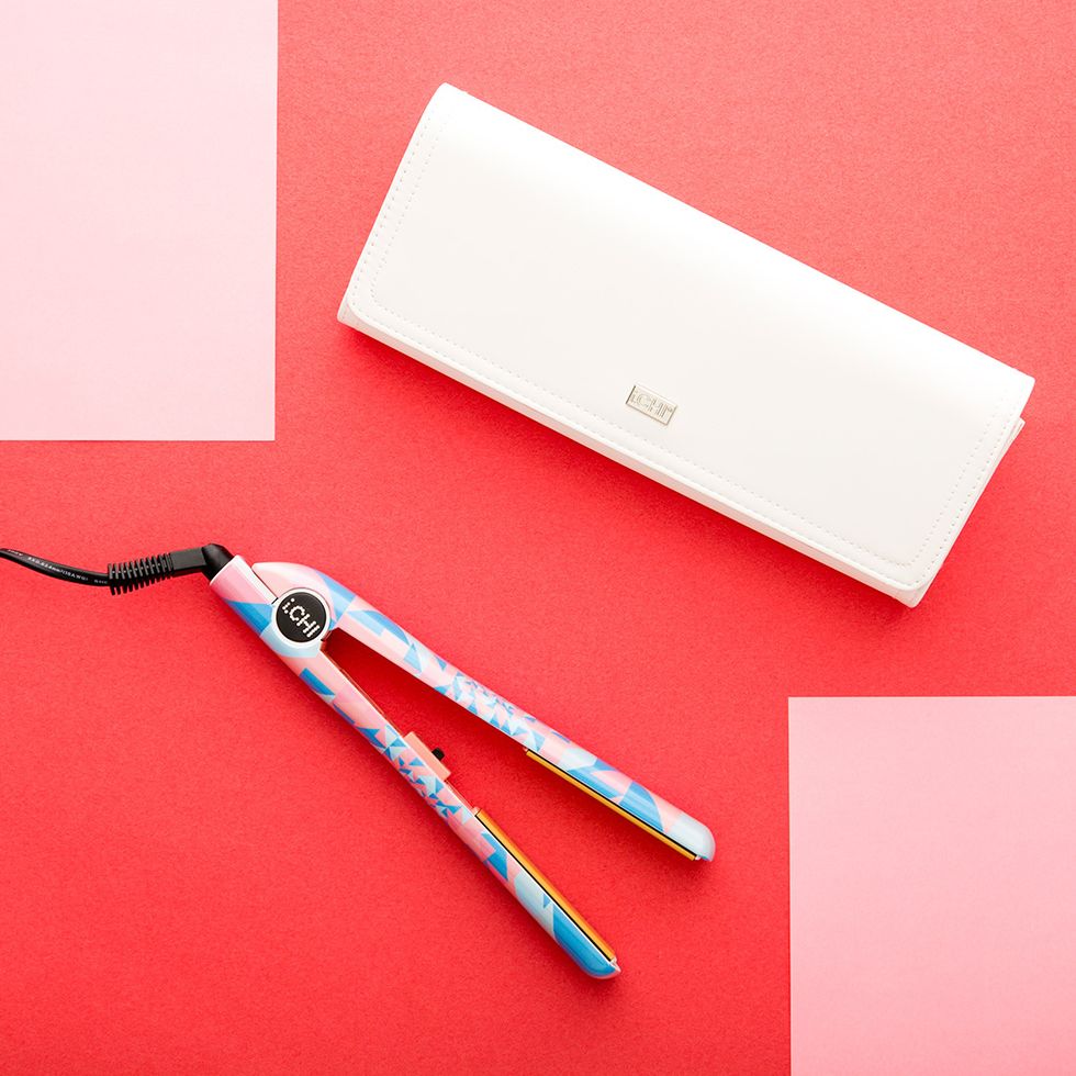 5. Patterned Flat Iron + Travel Bag ($74.99 and up): We love the patterns on this flat iron It also comes with a travel bag so you don\u2019t have to worry about it melting your clothes when traveling.