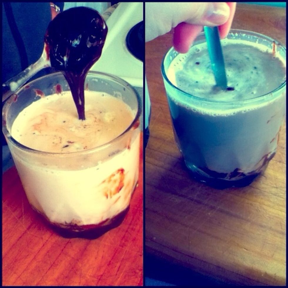 5. Stir, stir, stir!! Make sure it's mixed in well!