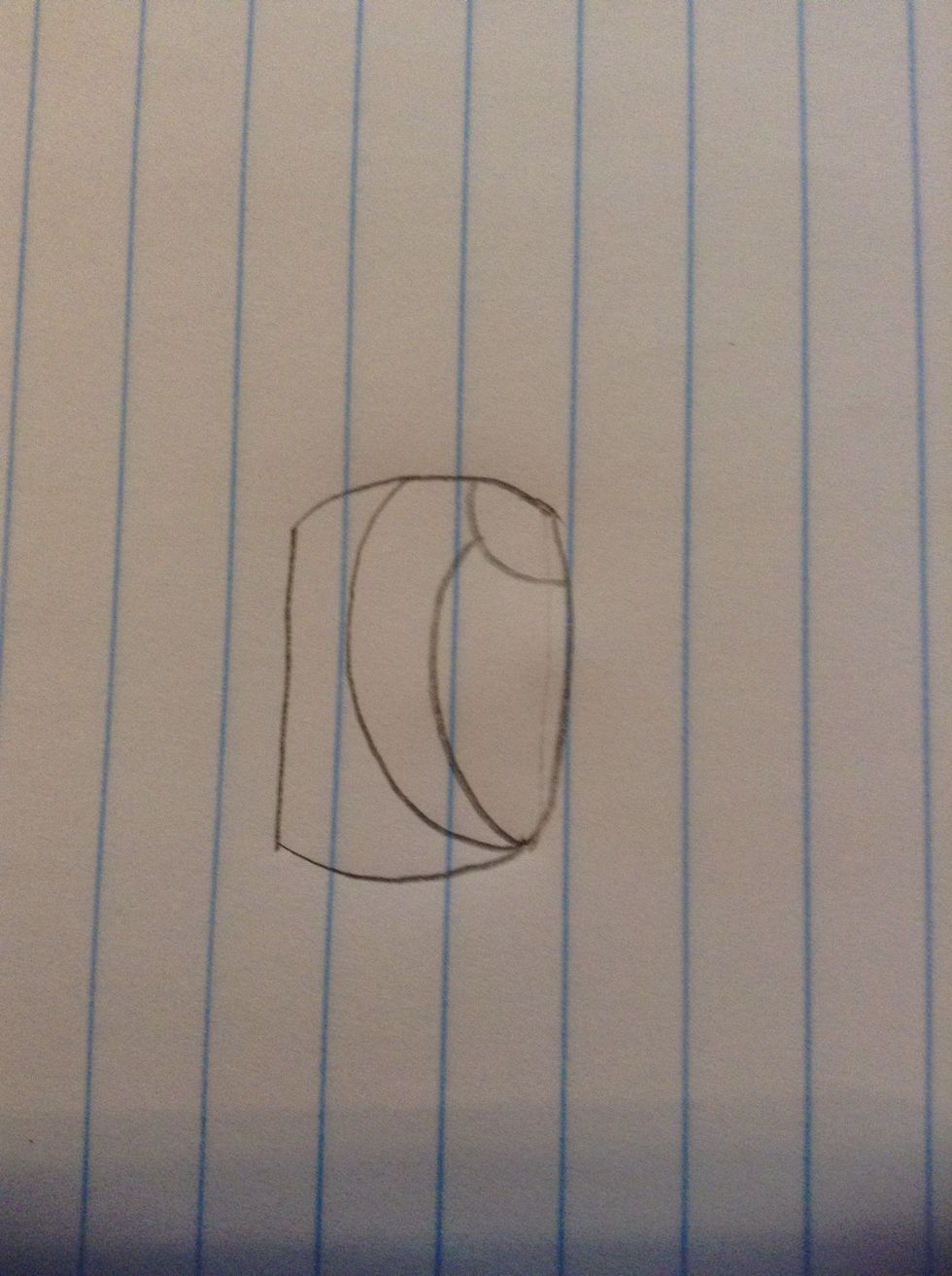 5 then add a oval shape inside the bigger circle/oval shape