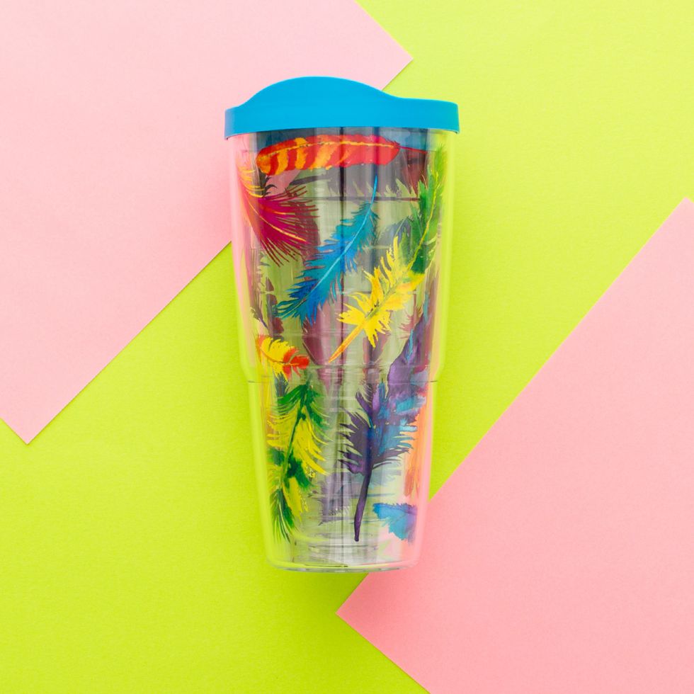 6. Flock Insulated Tumbler ($21.99): Made from durable, BPA-free material, this colorful tumbler is equipped to carry any hot or cold drink you like. We particularly love the feathered design.