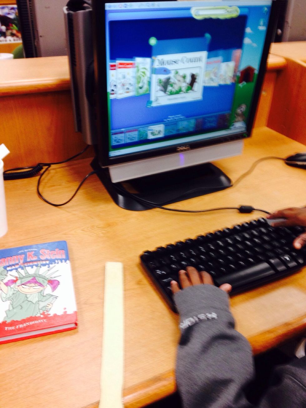 6. Instead of browsing, you may also go to the computer and search the kids' catalog.