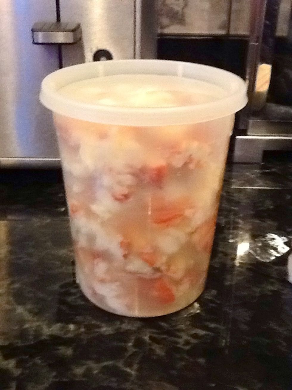 6 soft shell lobsters cracked and ready to be cooked!