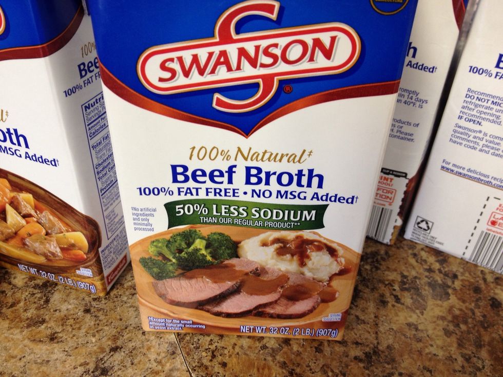 64 oz of beef broth.