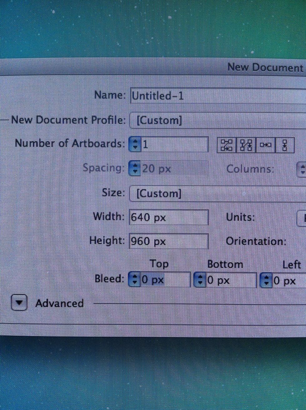 640 x 960 pixels = Retina (portrait)
