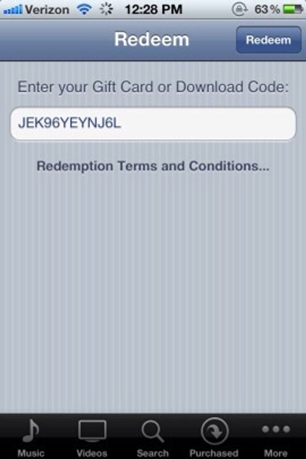 7. You will receive a redeem code to download it!