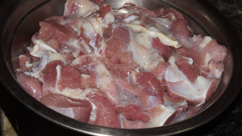 750 gms Mutton chopped