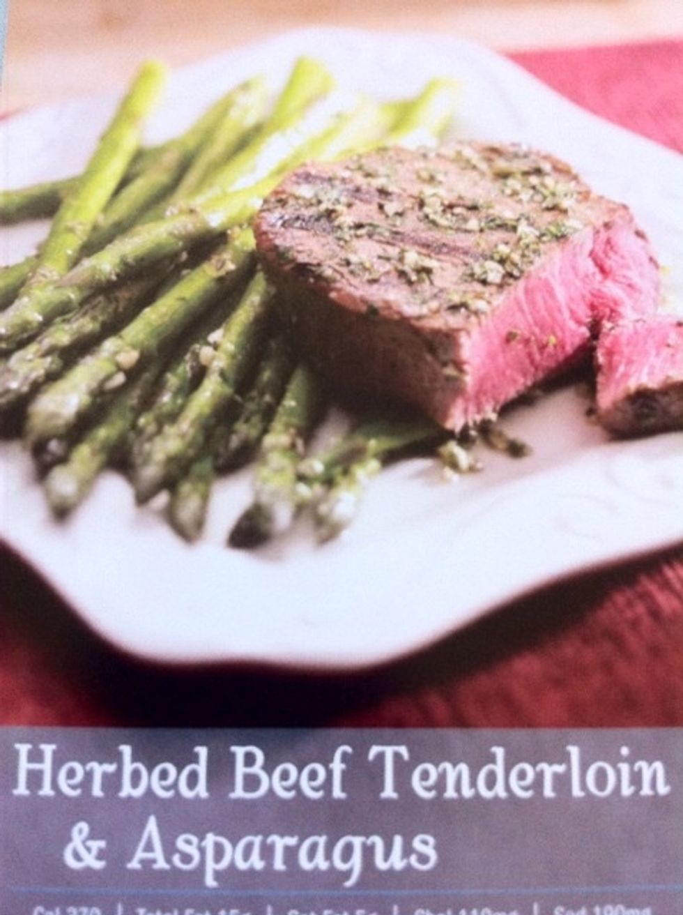 7pm Dinner: Lean & Green Meal , Filet with Asparagus