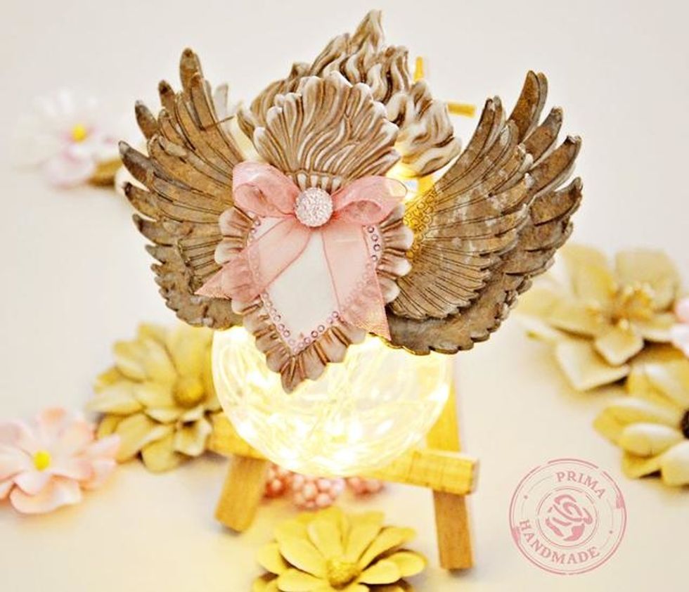 8. Here it is all lit up with Prima's LUMIES!