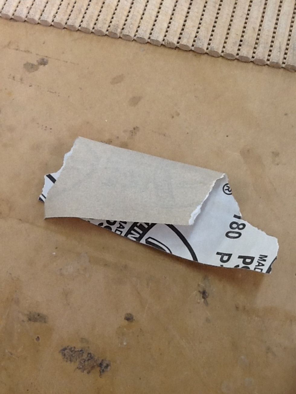 8.Now sand your bored using different types of sandpaper