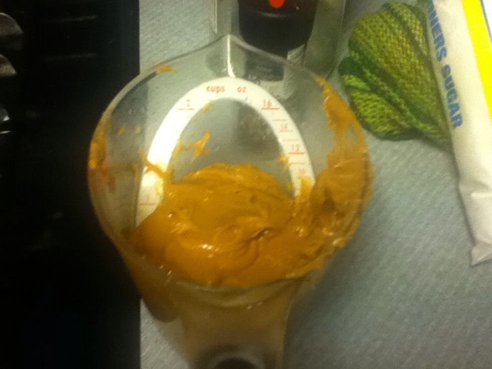 8 oz of mashed nuts (or half a pound)