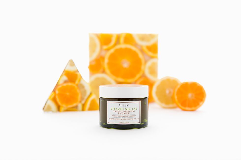 8. This jam-like face mask is packed with vitamin fruit complex, blended with vitamin C, E, B5, lemon + orange fruit extracts. Use this mask once a week for vibrant, brighter + healthier-looking skin.
