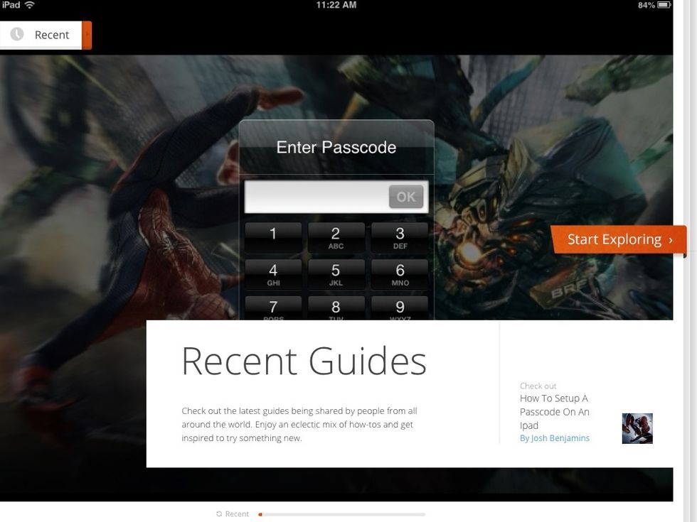 8. This page shows all of the guides you recently looked at