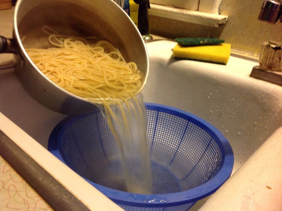 8th, Dump the Spaghetti into the Colander