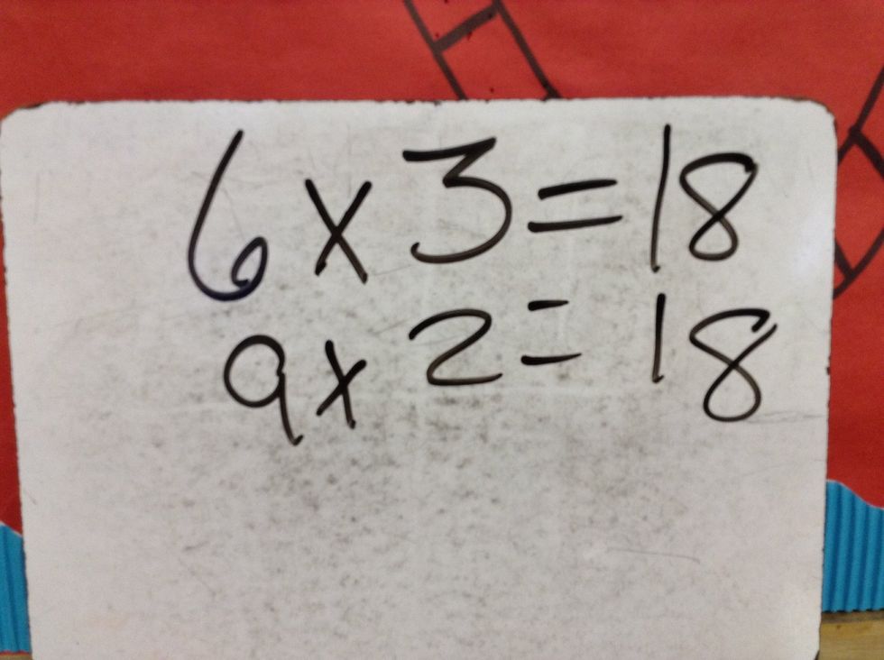 9 and 3 birth go into 18. 6x3= 18 and 9x2= 18