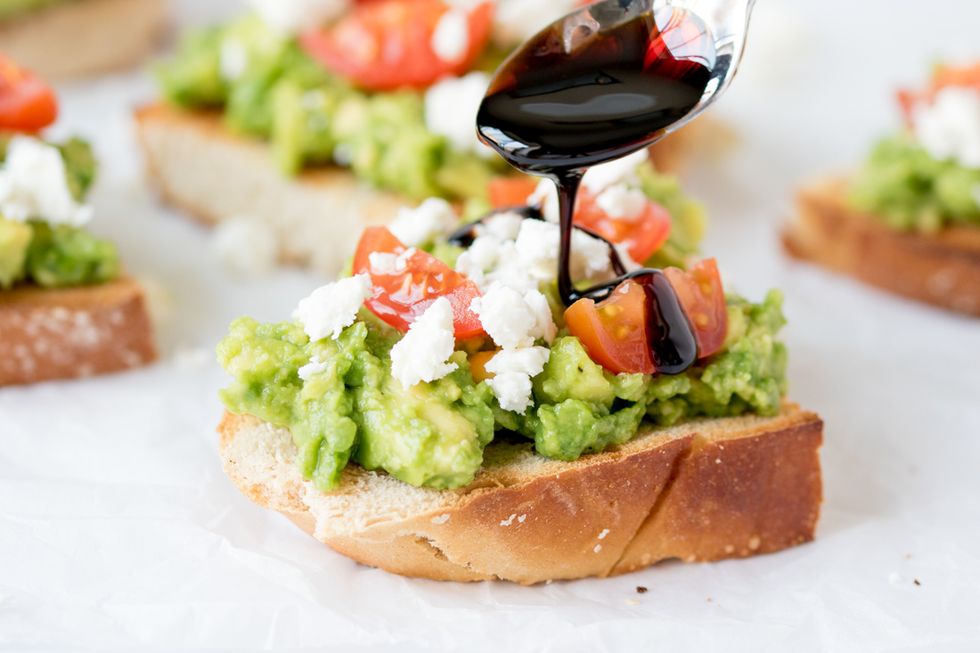 9. Try No-Heat Recipes: When turning on an oven or stove is unthinkable in the heat, go for refreshing, oven-free combos, like this balsamic avocado toast recipe. Click here: http://go.brit.co/1NCiD9t