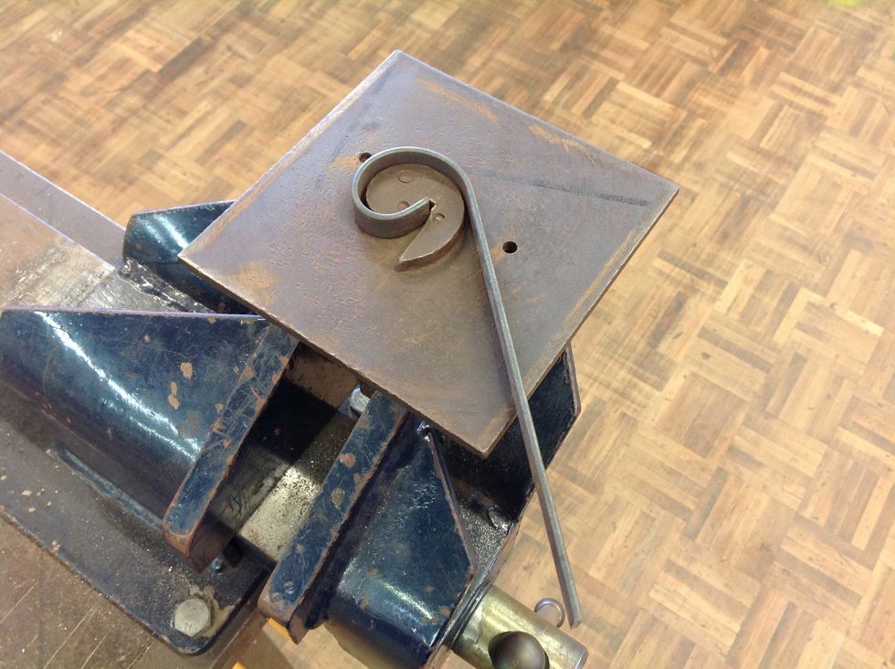 9. Twist to make the scroll