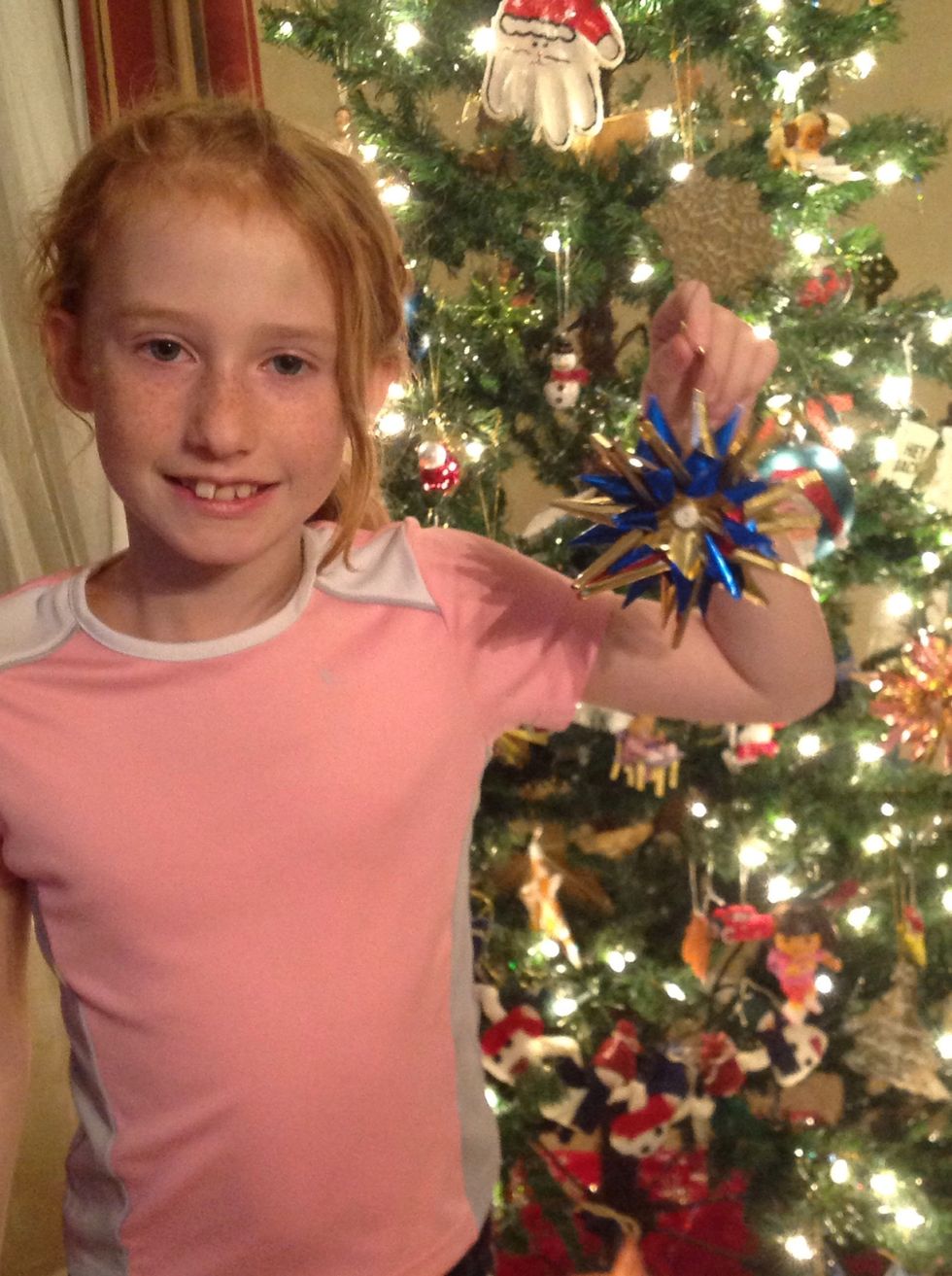 9 year old Lexi and her star. It turned out FANTASTIC too!