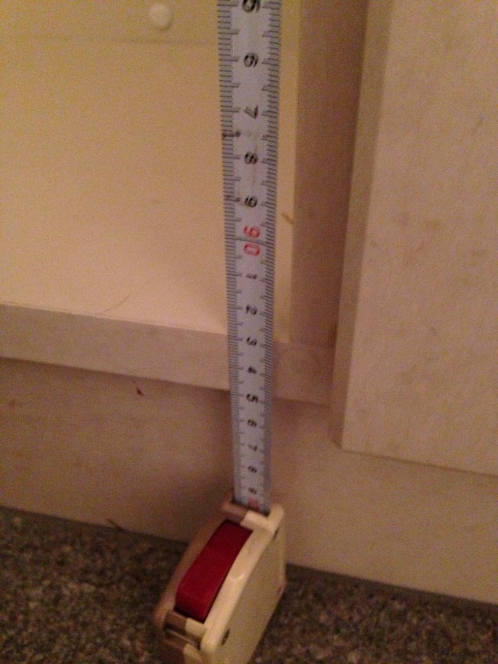 93cm(37 inches) hight, 31 cm(12.4 inches) depth and...