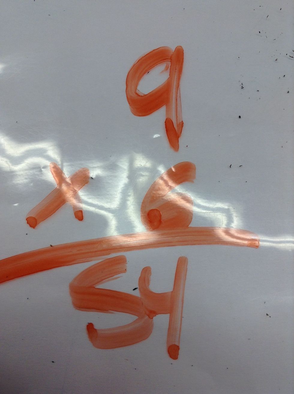 9x6 = 54 plus one equals 55