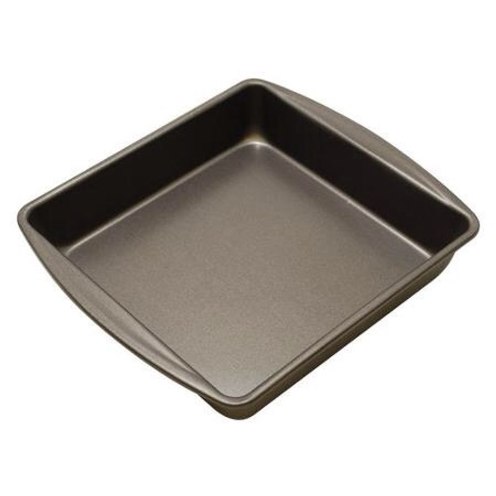 9x9 Baking Pan. Used to bake. I can use it to bake brownies.