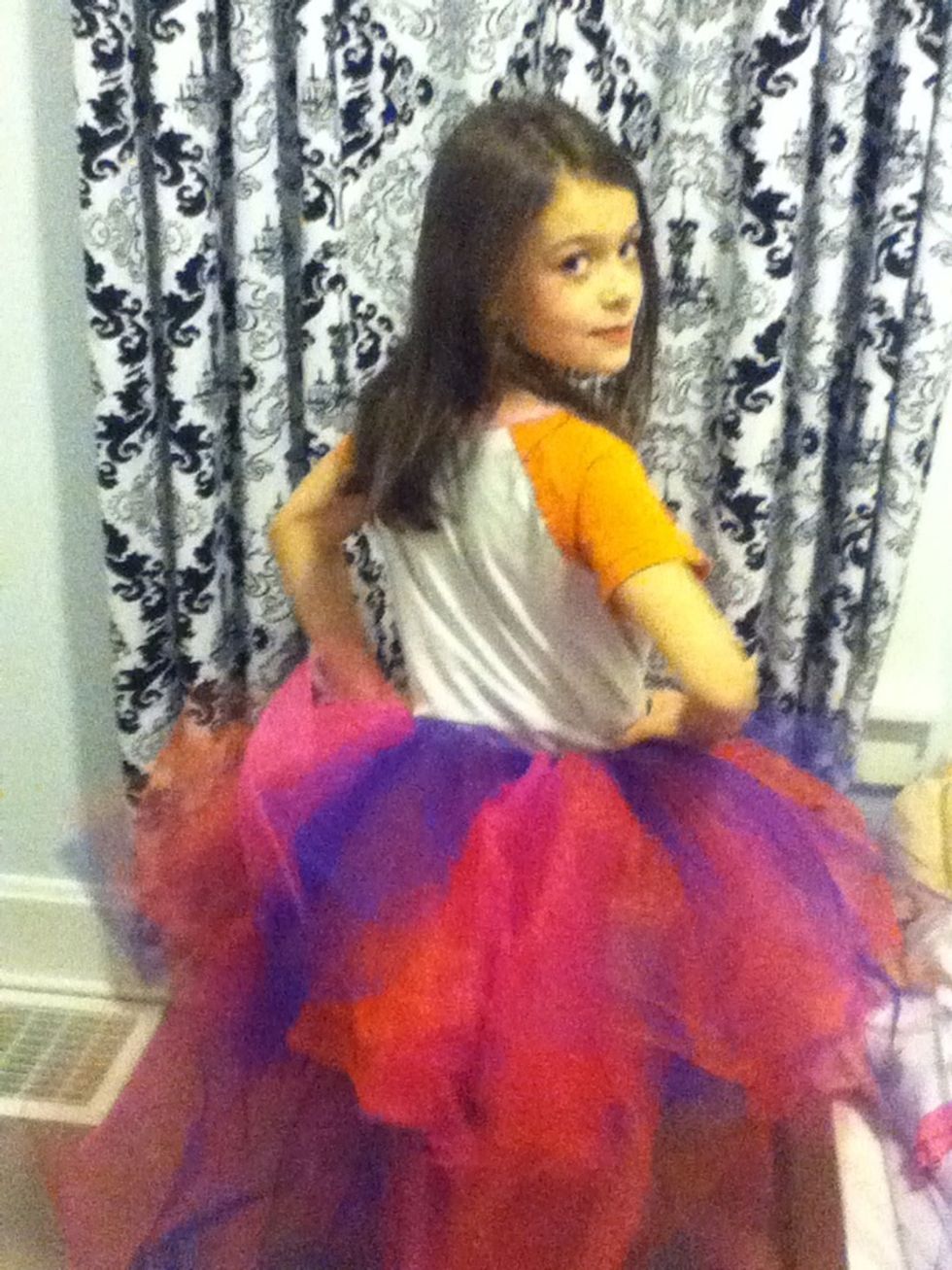 A back view, but you can't see the longer layers in the back yet...