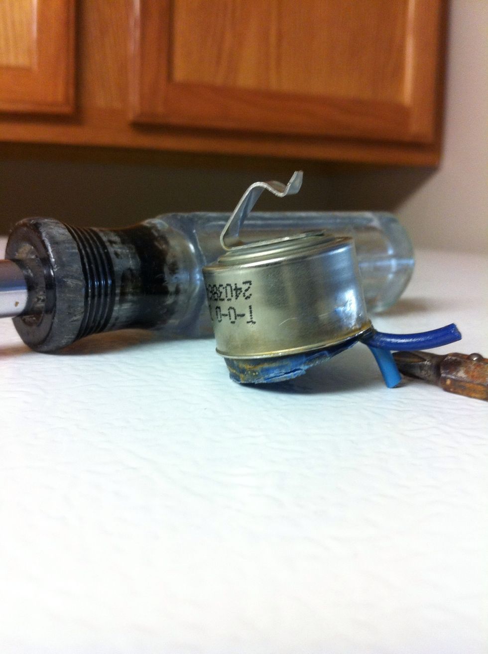 A bad part and you can clearly see it is separated if you advance defrost timer and defrost element has continuity but not heating up then replace thermostat once you determine it's not timer either