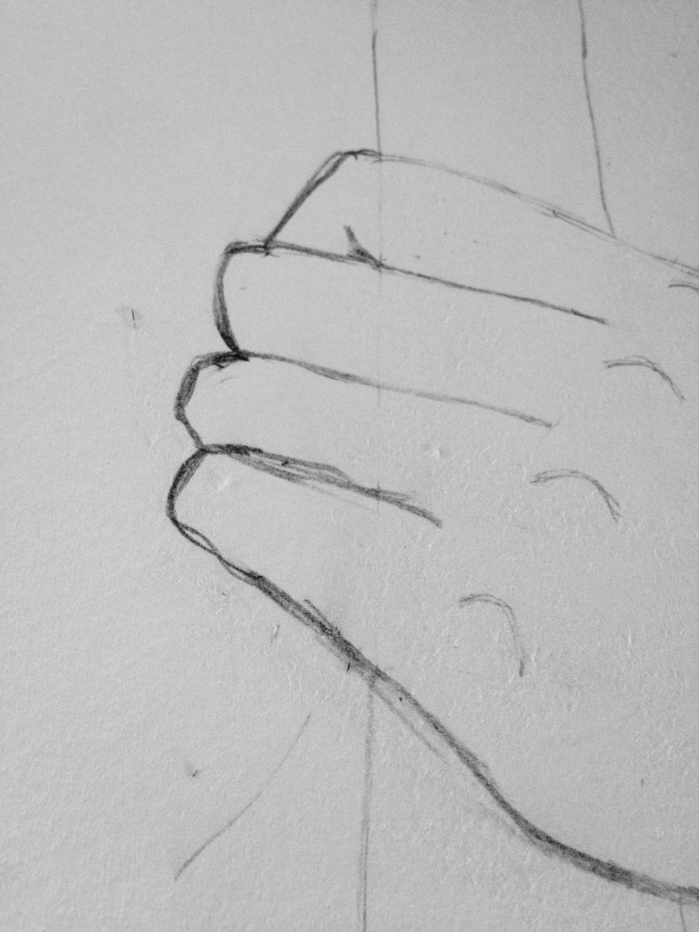 A bit like this, but don't do what I did for the pinkie finger haha!