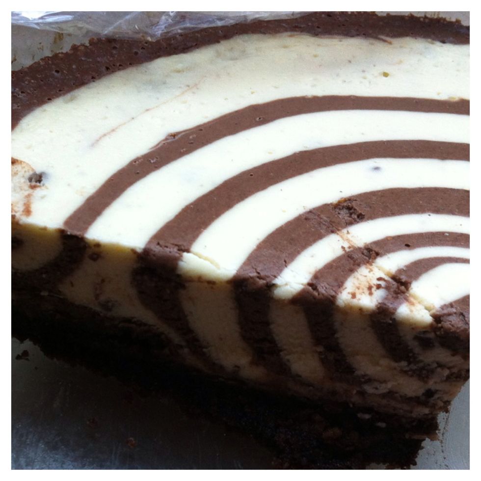 A bit messy but tasts sooo good! Bon appetit! (Recipe credit is for the AMAZING baker-Karin Goren)