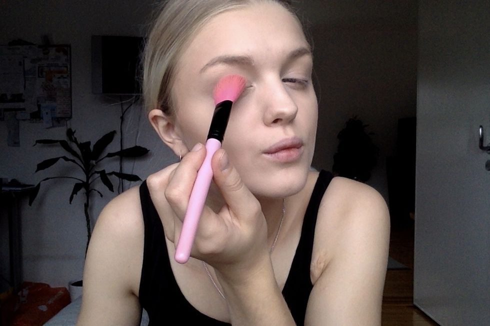 A bit on the eyes ...