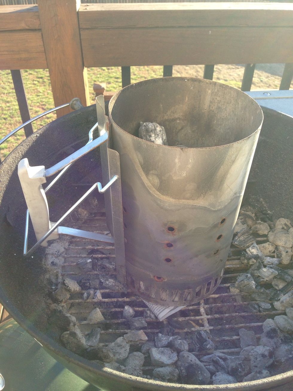 A charcoal chimney is a GREAT tool for charcoal grills - no liquid starter required!