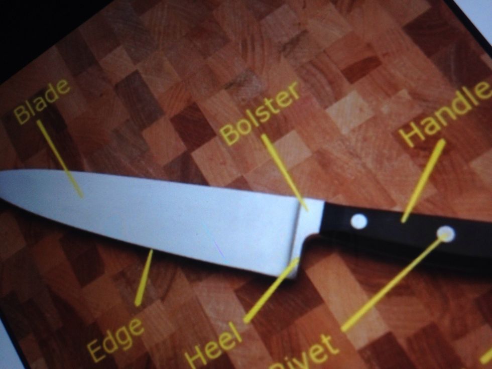 A chefs knife is used for food preparation. I can use this for cutting things like carrots.
