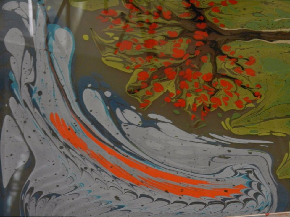 A close up detail shows the beautiful patterns that emerge.