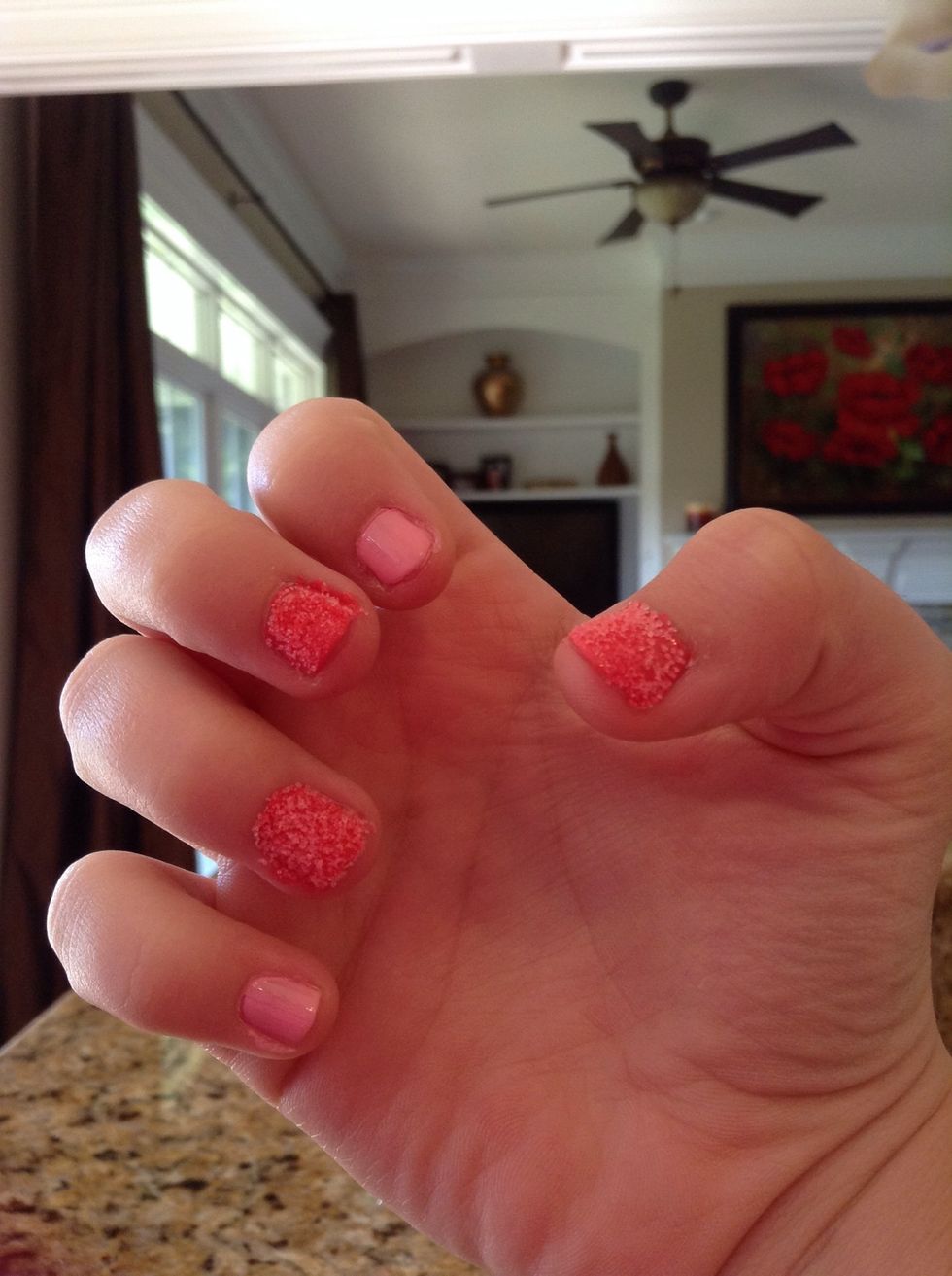 A closer look at the finished nails!