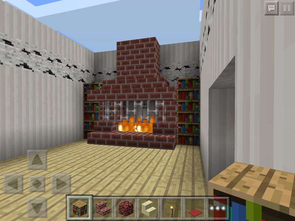 A couple of bookcases never fails to make a place feel like home!