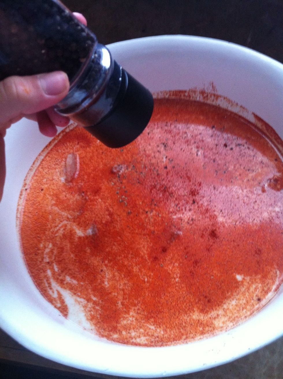 A couple sprinkles of Pepper.....