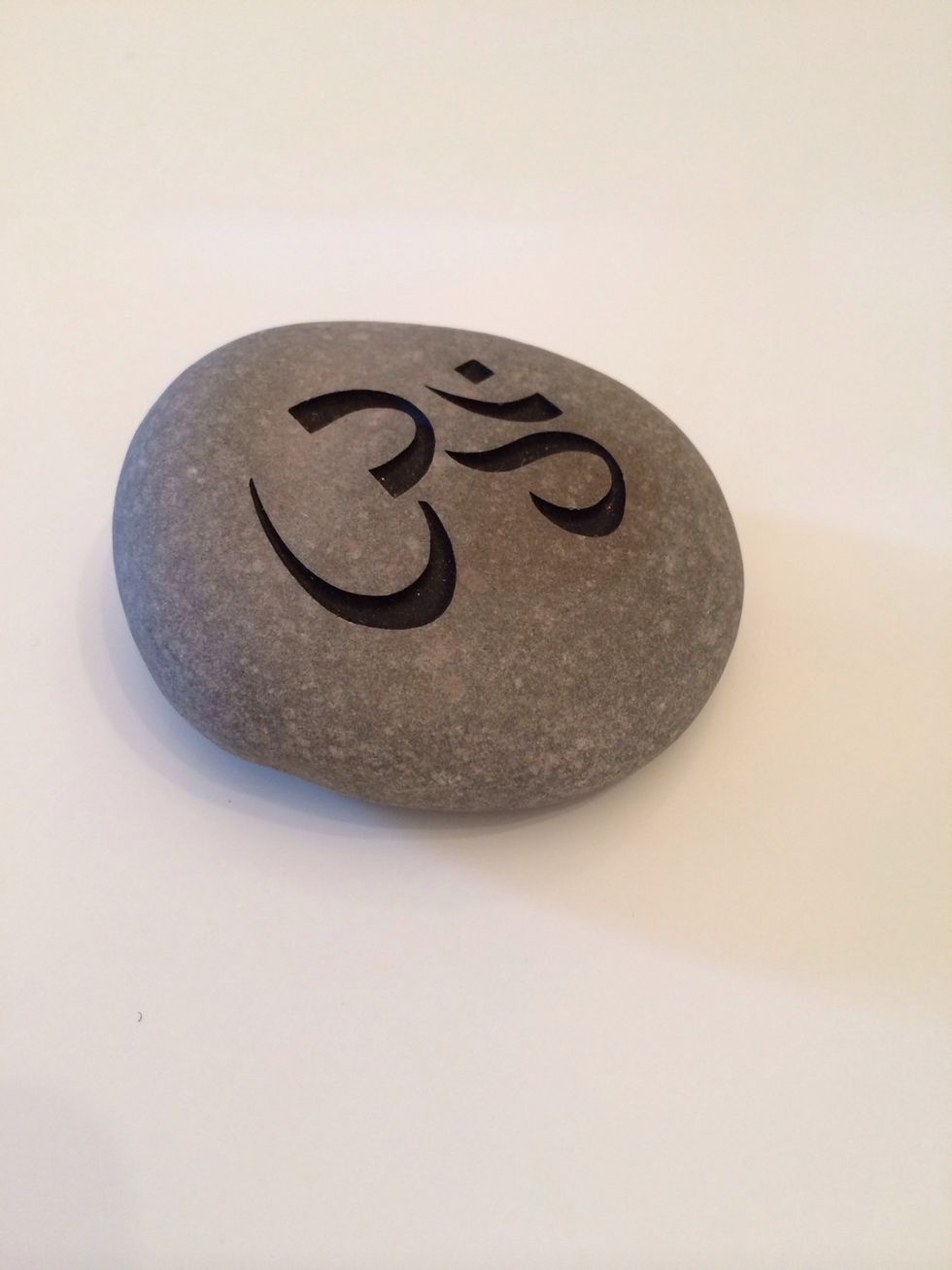 A decorative rock. I purchased this one from the florist, but you can find something that you like in your yard. The important thing is that it makes you feel good when you look at it!