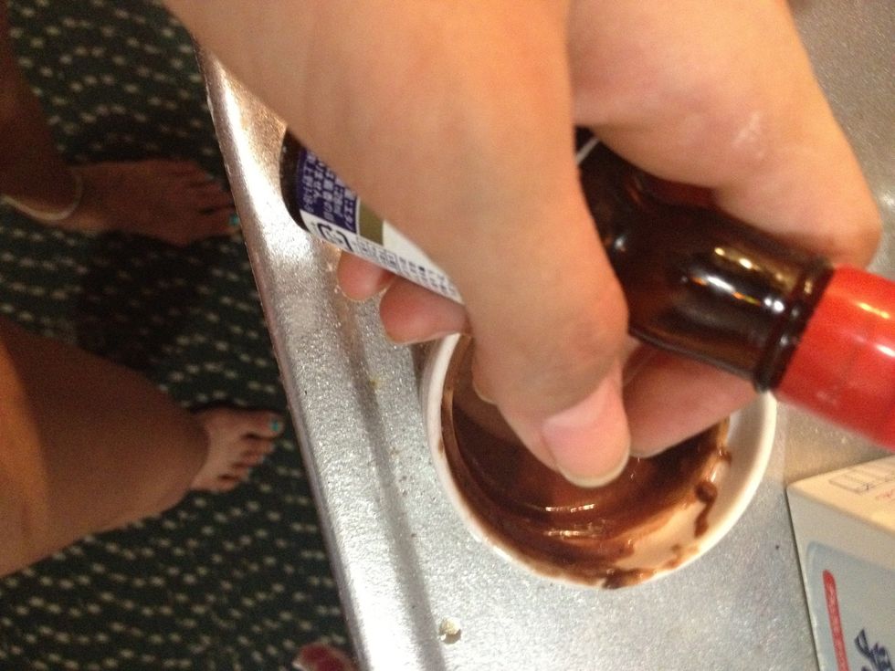 A drop of vanilla extract