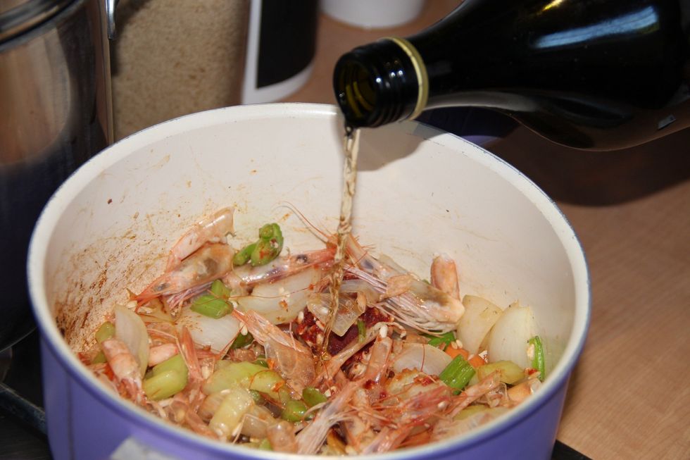 A drop of white wine