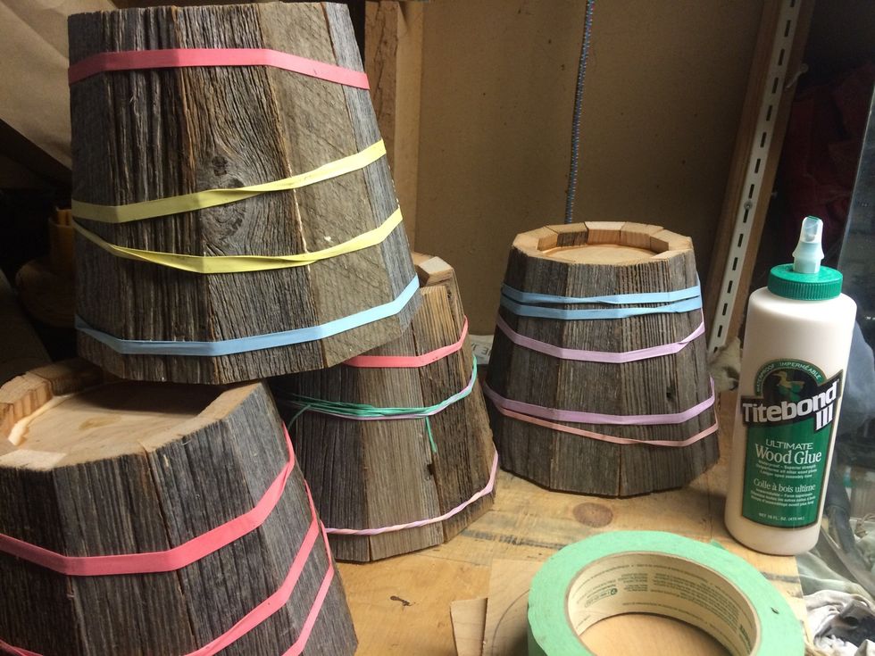 A few drying and ready for the next step.