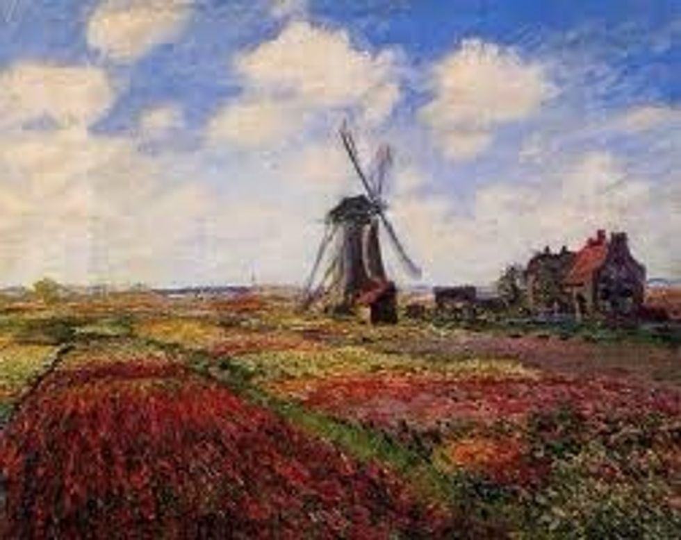 "A Field of Tulips in Holland", Claude Monet 1886, oil on canvas